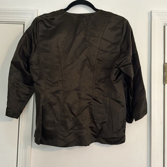 Eileen fisher 3/4 sleeve Silk Linen blend jacket. Size Small - Picture 2 of 5